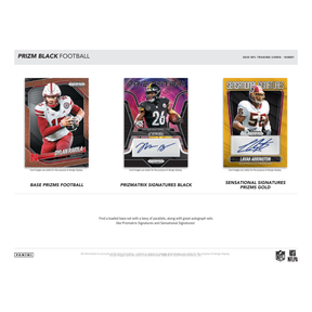 2025 Panini Prizm Black Football Hobby Box