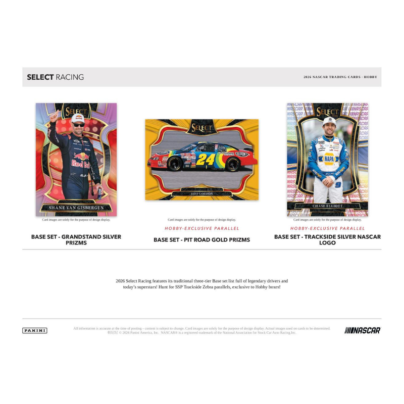 2026 Panini Select Racing Hobby Box